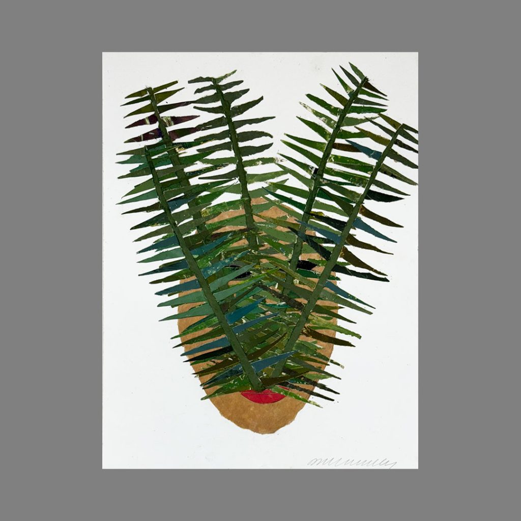 Mask: Ferns, Collage, 14